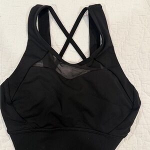 Lululemon Women's Black Cross-Back adjustable Sports Bra